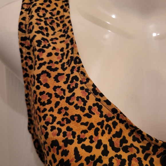 Vintage leopard print sleeveless top - Picture 4 of 7